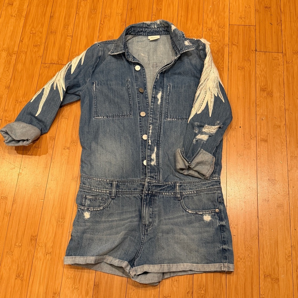 Miss Sixty Angel Collection Playsuit rare Y2K vintage romper embellished Small - Picture 3 of 12